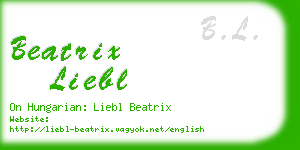 beatrix liebl business card